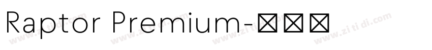 Raptor Premium字体转换